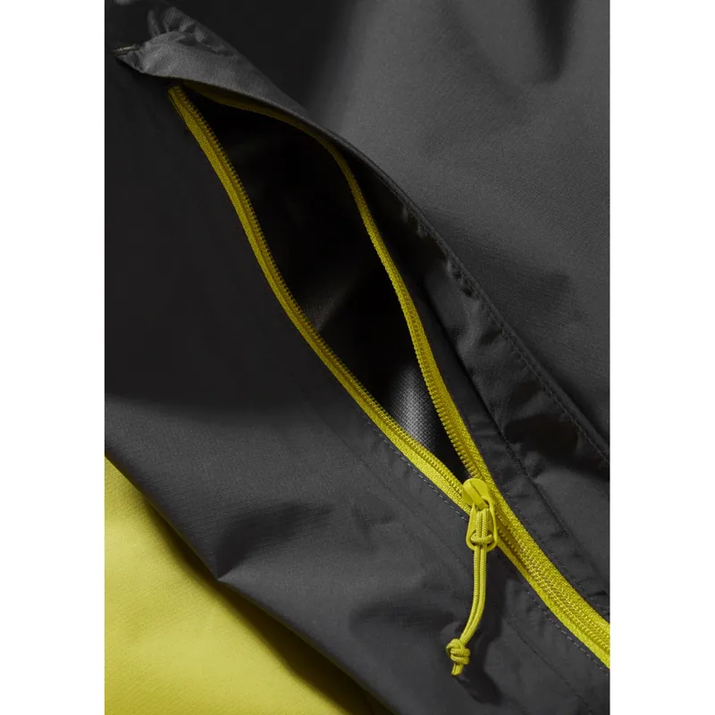 Rab Downpour Eco Mens Jacket in Graphene/Zest-3