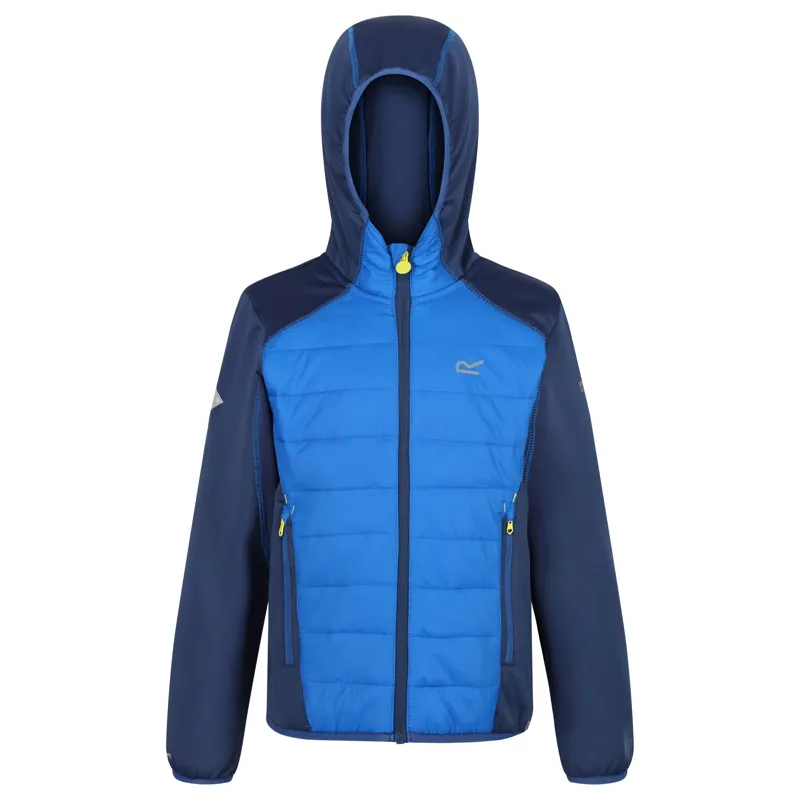 REGATTA KIDS KIELDER IV HYBRID JACKET PRUSSIAN/OXFORD BLUE