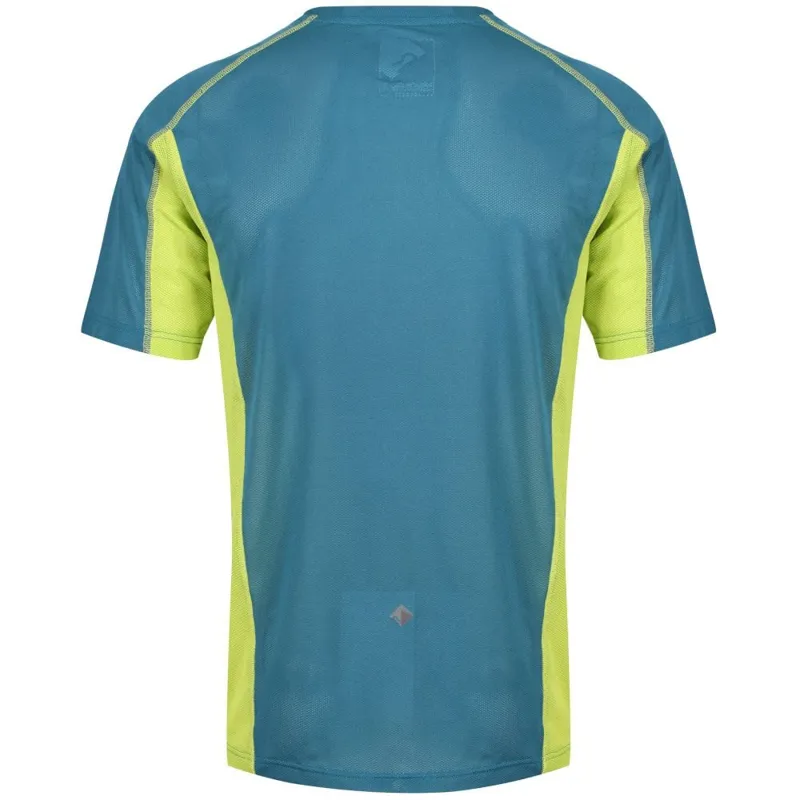 Regatta Volito IV Mens T-shirt in Sea Blue/Lime Punch-1