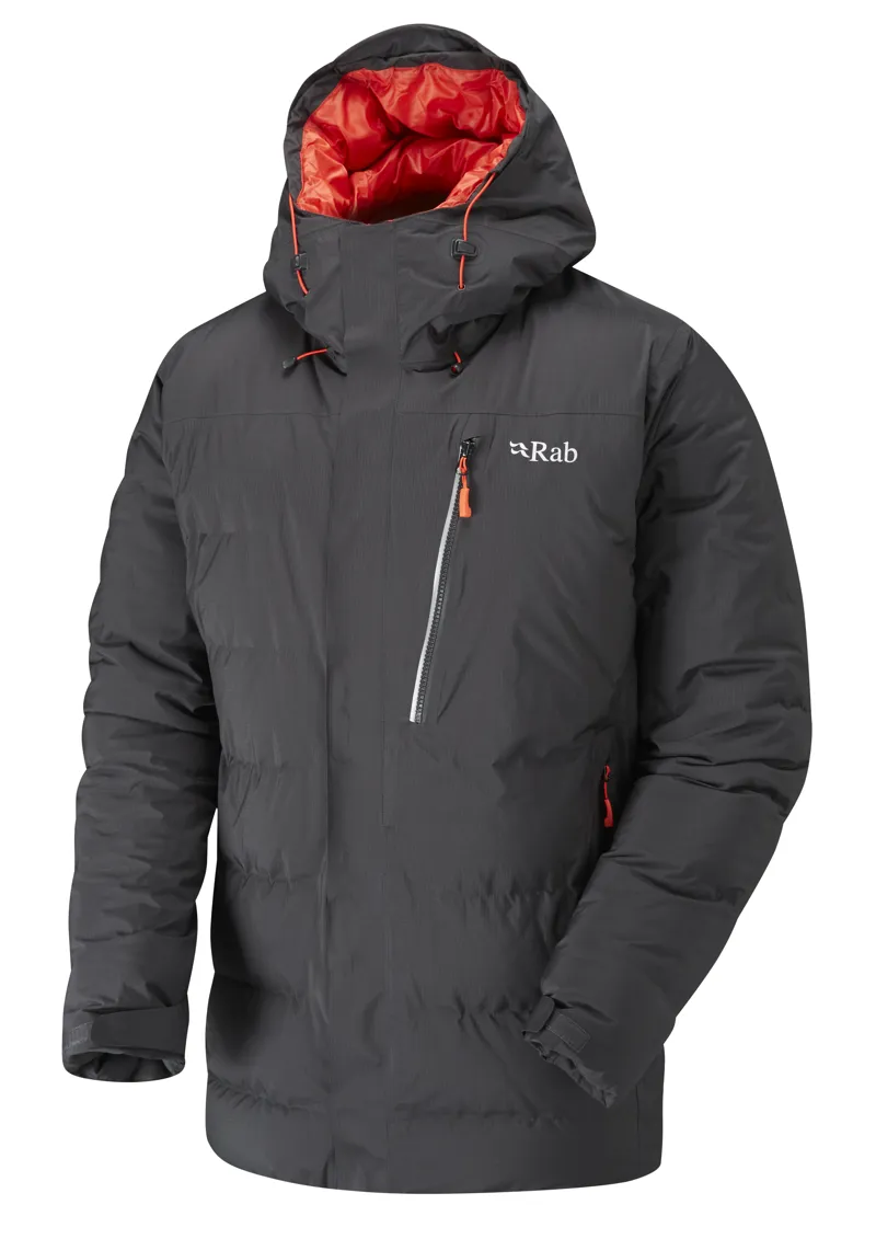 Rab Men's Resolution Hooded Down Jacket in Black-1