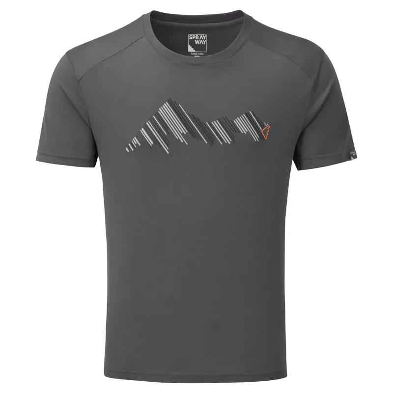 Sprayway Slice Mens Tee in Asphalt