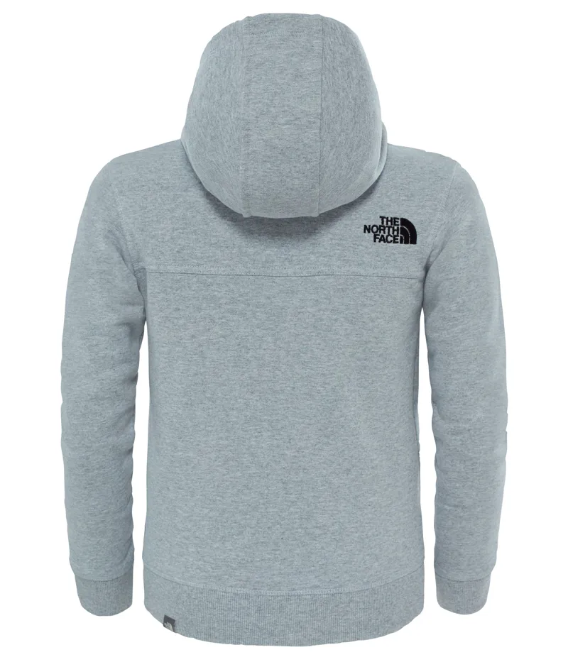 THE NORTH FACE YOUTH FULL ZIP DREW PEAK HOODY LIGHT GREY HEATHER-1