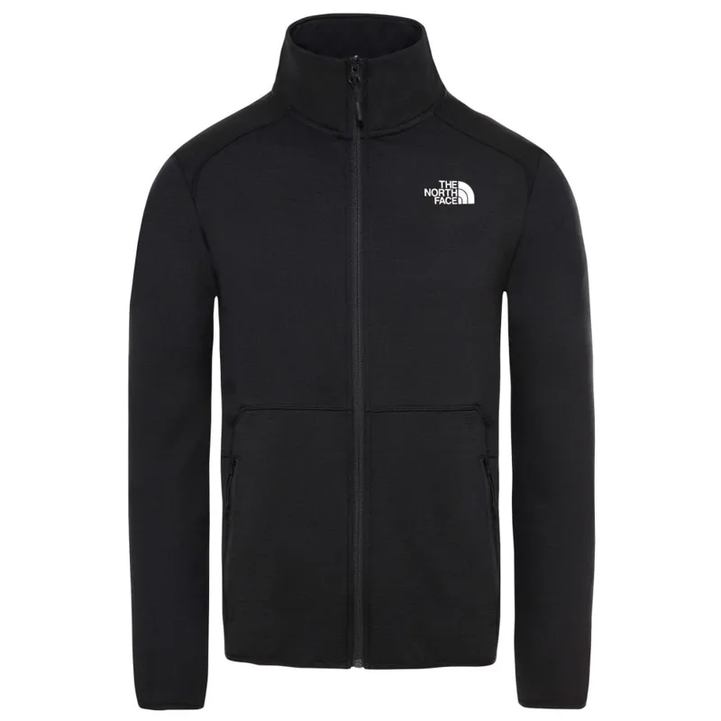 THE NORTH FACE MENS QUEST FULL ZIP FLEECE TNF BLACK