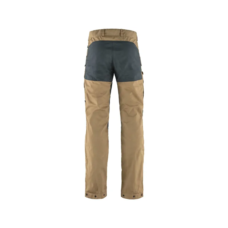 FJALLRAVEN MENS VIDDA PRO VENTILATED TROUSERS DARK SAND/STONE GREY-1
