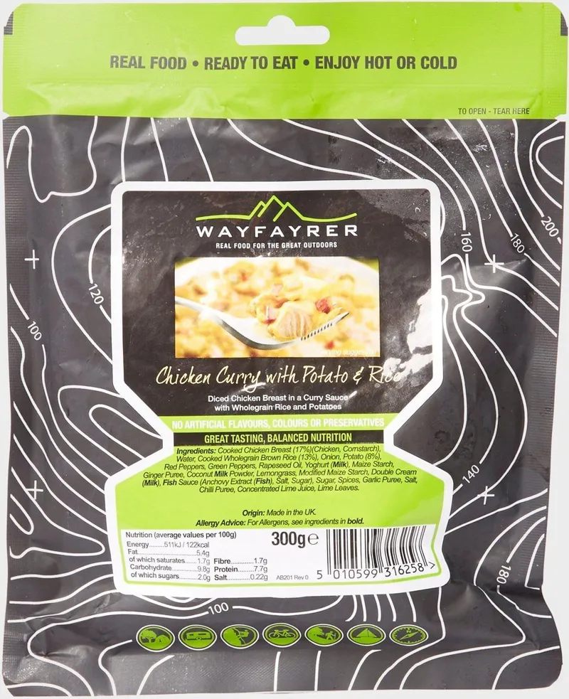 WAYFAYRER CHICKEN CURRY WITH POTATO AND RICE