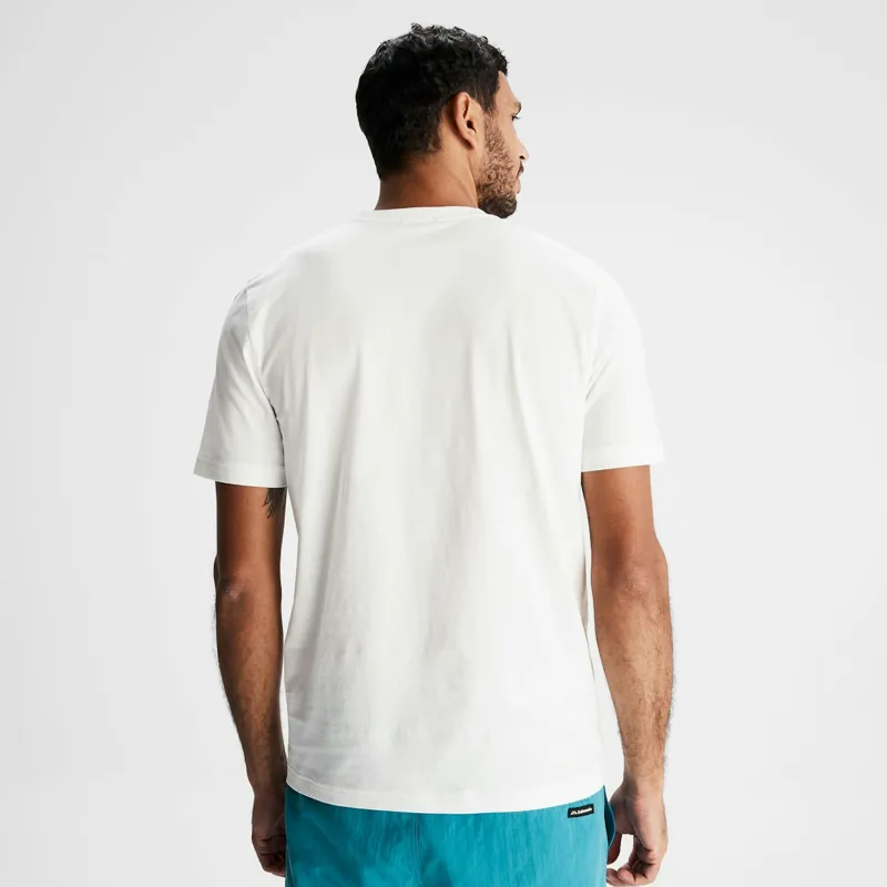 Kathmandu Men's Logo Fill Organic Cotton Tee in White-2