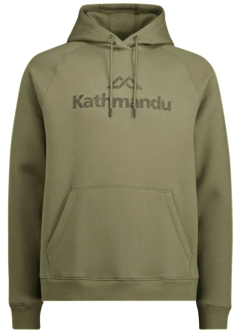 Kathmandu Men's Logo Brushed-Back Hoodie in Beech