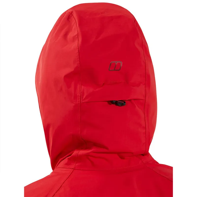 Berghaus Women's Deluge Pro Shell Jacket in Red-1