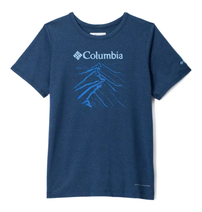 Kid's Tech Trail Graphic Tee in Collegiate Navy