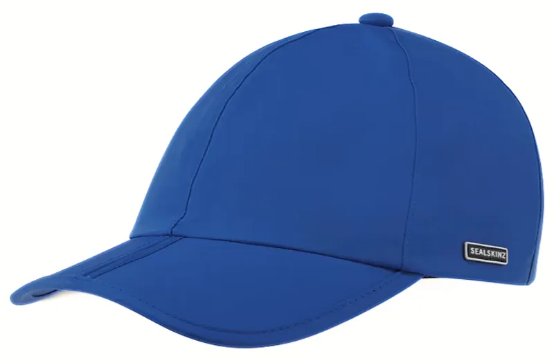 Sealskinz Salle Waterproof All Weather Foldable Peak Cap in Bright Blue