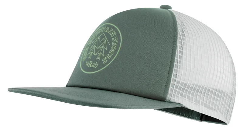 Rab Cirque Print Cap in Sage/Pewter
