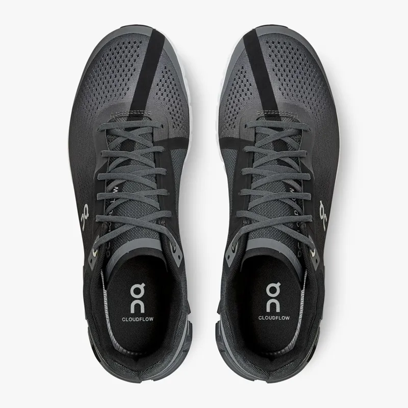 On Running Men's Cloudflow Shoes in Black Asphalt-2
