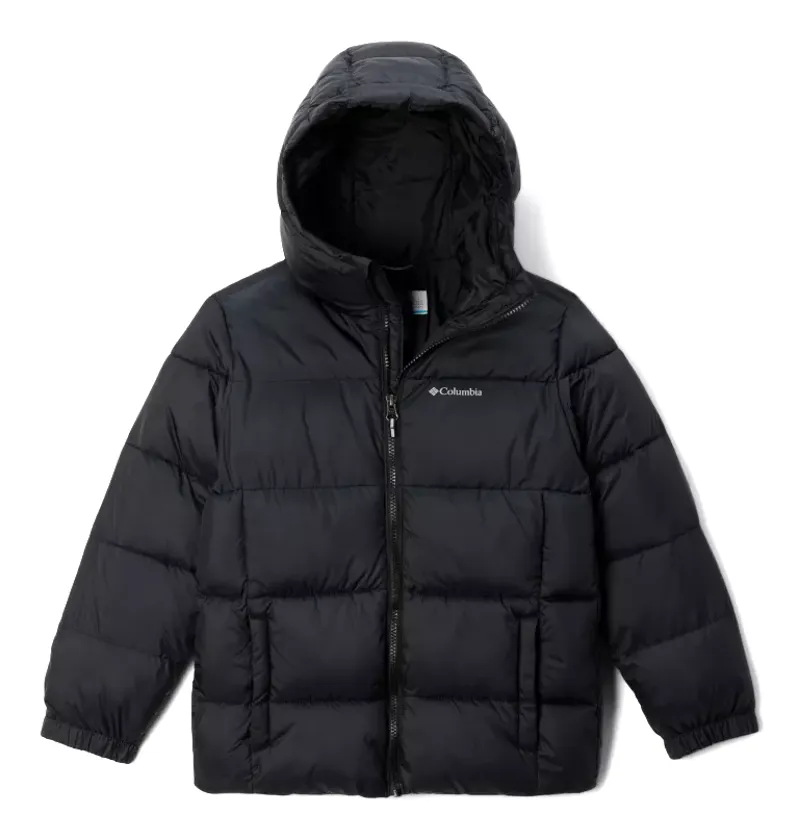 Columbia Kid's Puffect II Hooded Jacket in Black