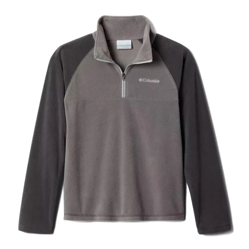 Columbia Kid's Half Zip City Fleece in Grey Shark