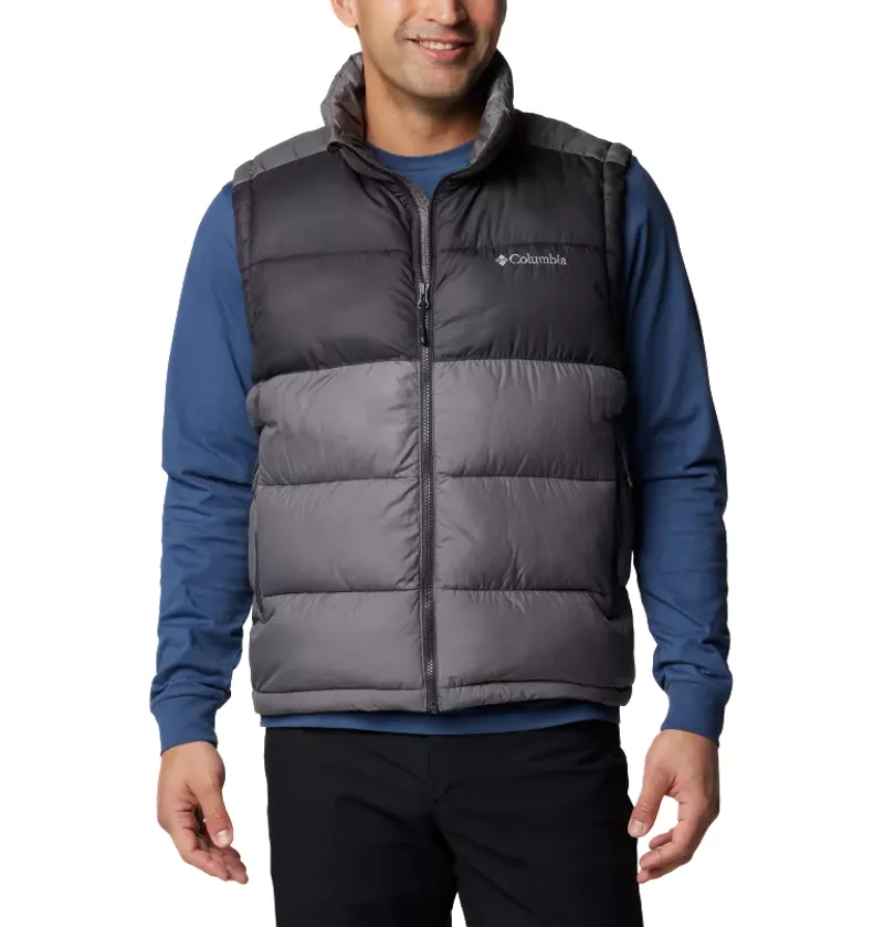 Columbia Men's Pike Lake II Puffer Vest in City Grey/Shark