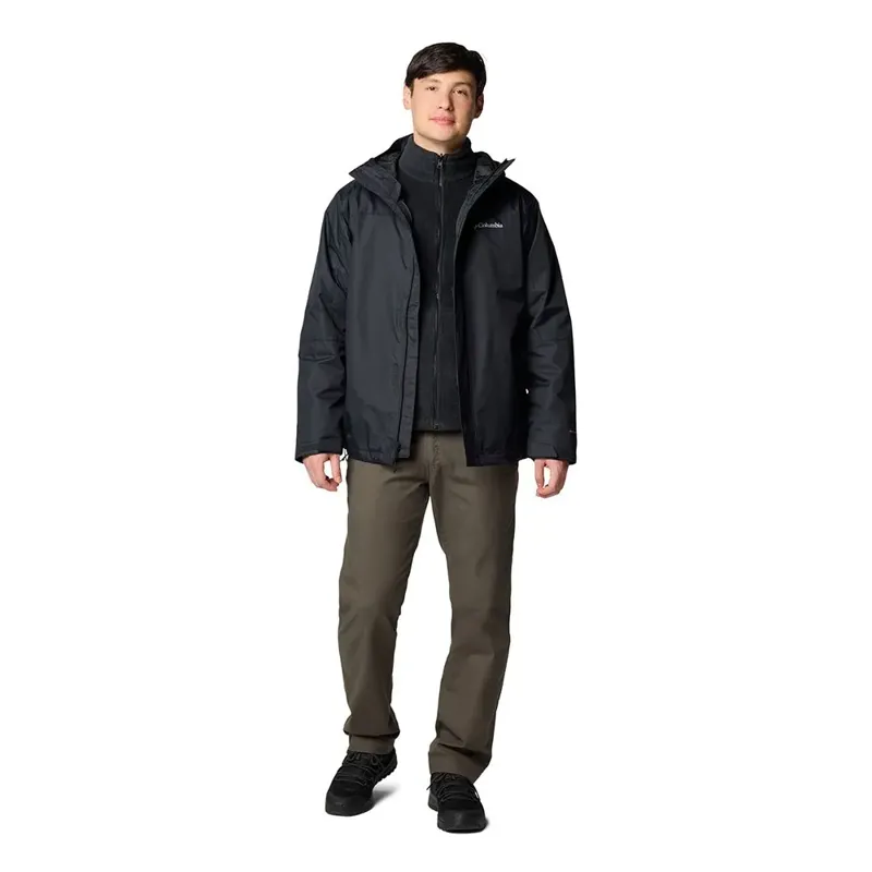 Columbia Men's Tunnel Falls II Interchange Jacket in Black-5