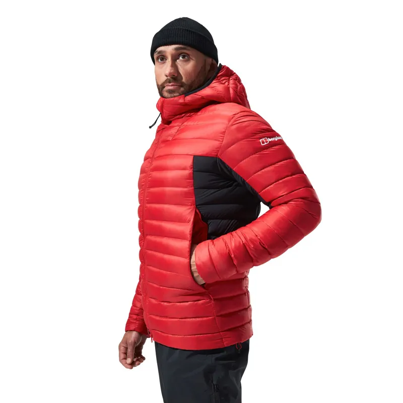 Berghaus Men's MTN Seeker MW Down Hoody in Red/Black-7