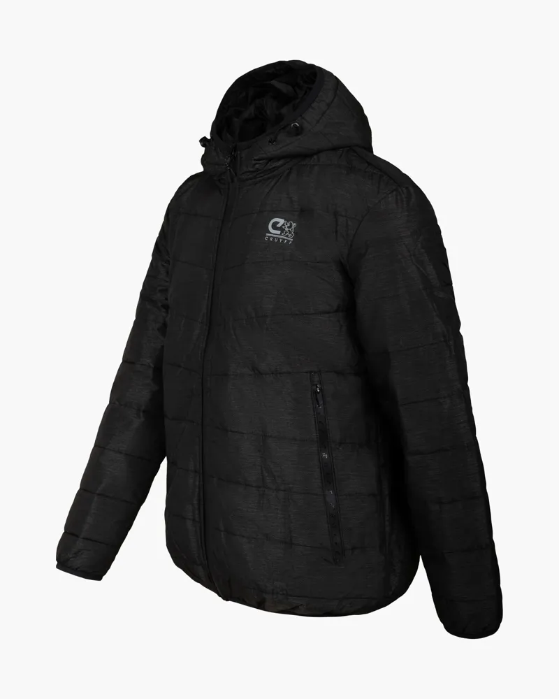 Cruyff Men's Explore Quilted Jacket in Black-1