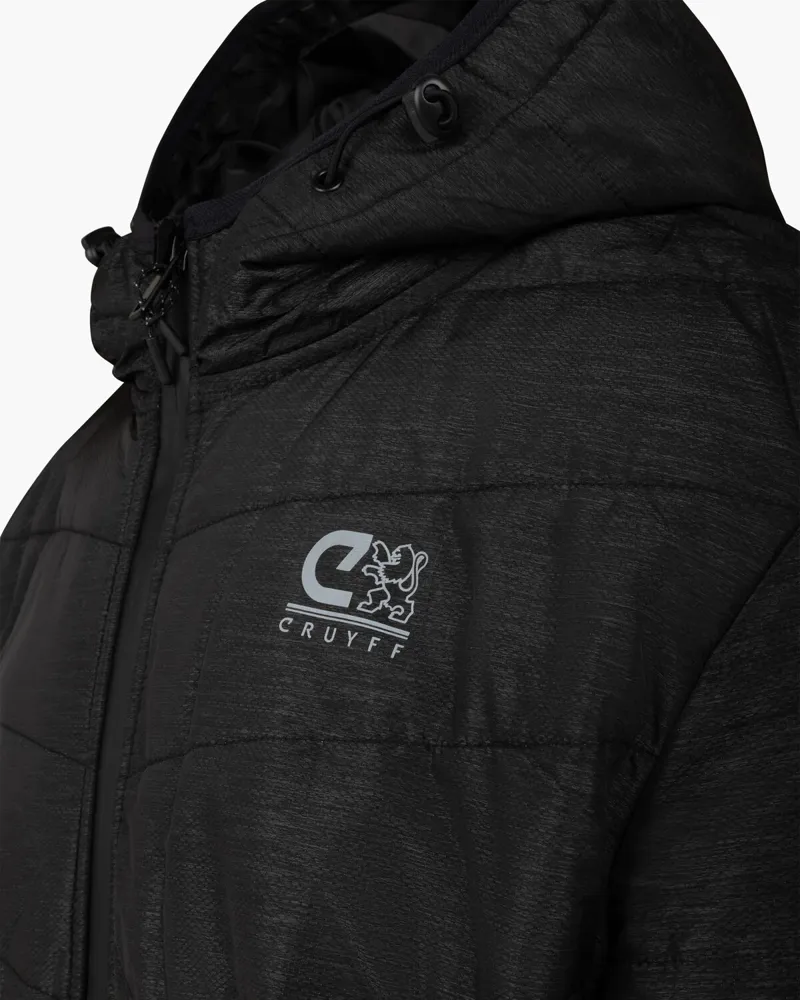 Cruyff Men's Explore Quilted Jacket in Black-5
