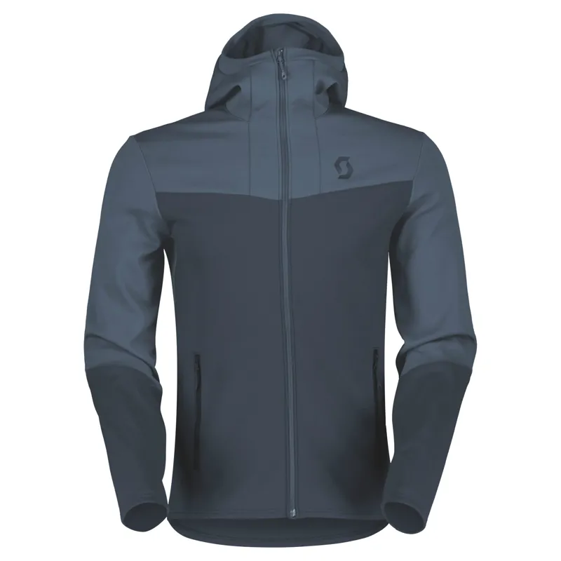 Scott Men's Defined Mid Hoody in Metal Blue/Dark Blue
