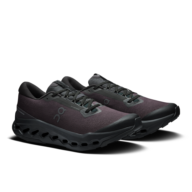 On Running Men's Cloudsurfer Trail 2 Waterproof in Black-2