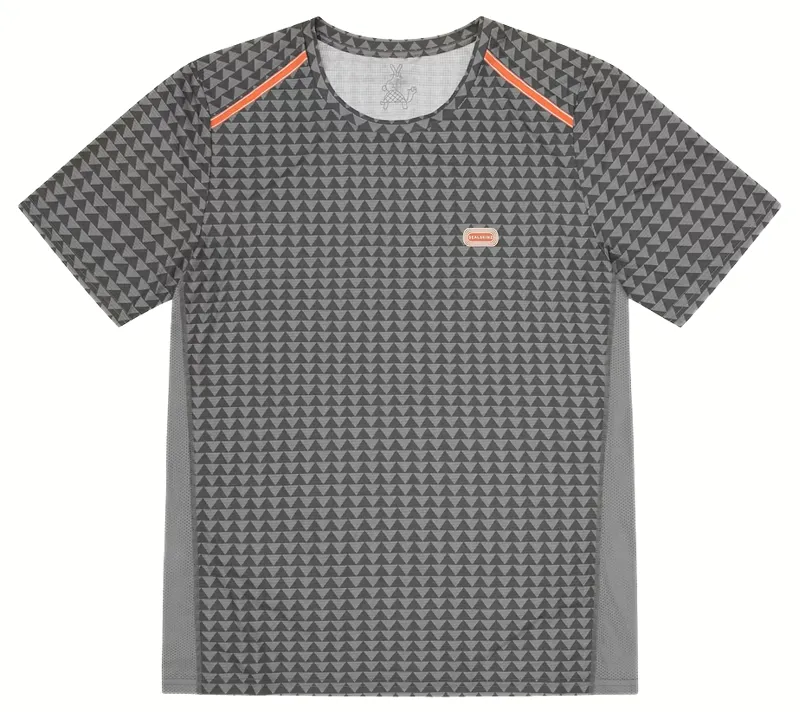 Sealskinz Men's Sprowston Running T-Shirt in Diamond Print Black