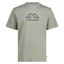 Kathmandu Men's Logo Fill Organic Cotton Tee in Gum Tree