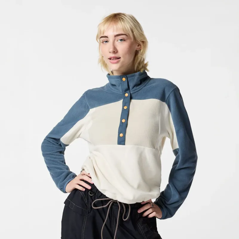 Cotopaxi Women's Encima Fleece Pullover in Slate/Chalk-1
