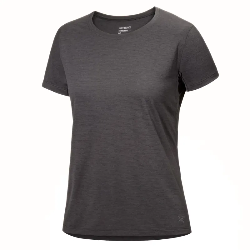 Arc'teryx Women's Taema Crew Tee in Black Heather