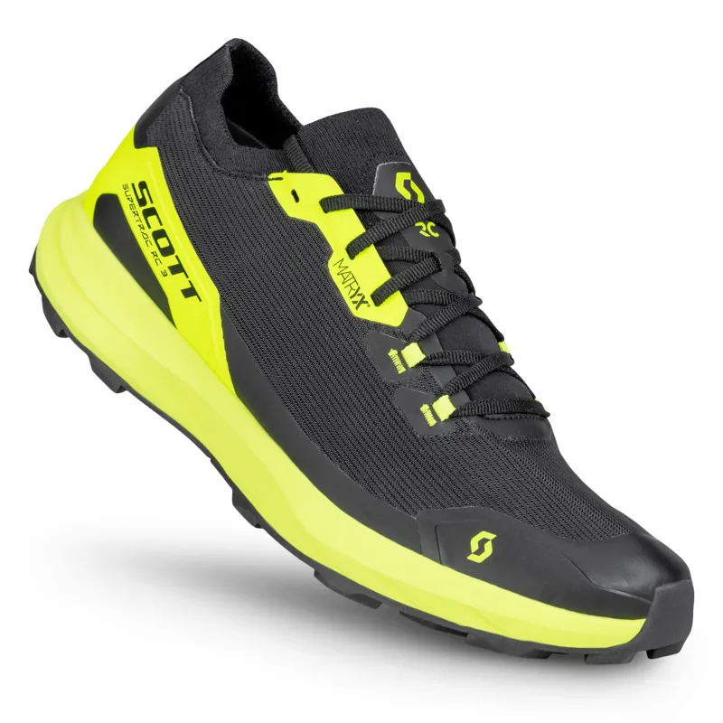 Scott Men's Supertrac RC 3 Shoes in Black/Safety Yellow-1