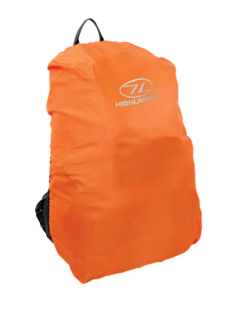 Highlander Lightweight Rucksack Rain Cover in Orange - Small