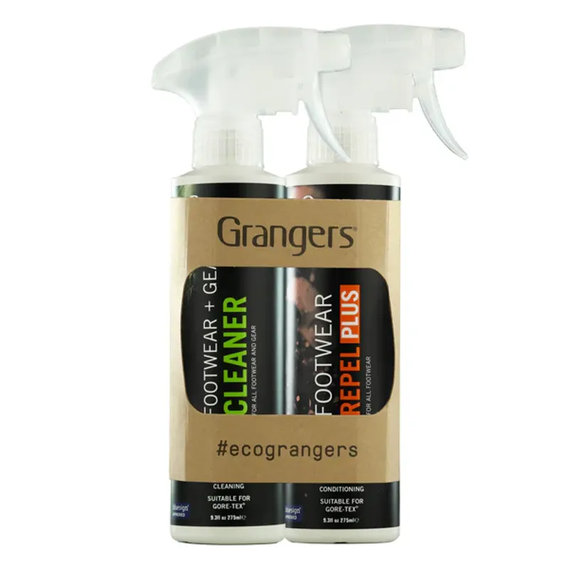 Grangers Twinpack Footwear Repel and Gear Cleaner - 275ml