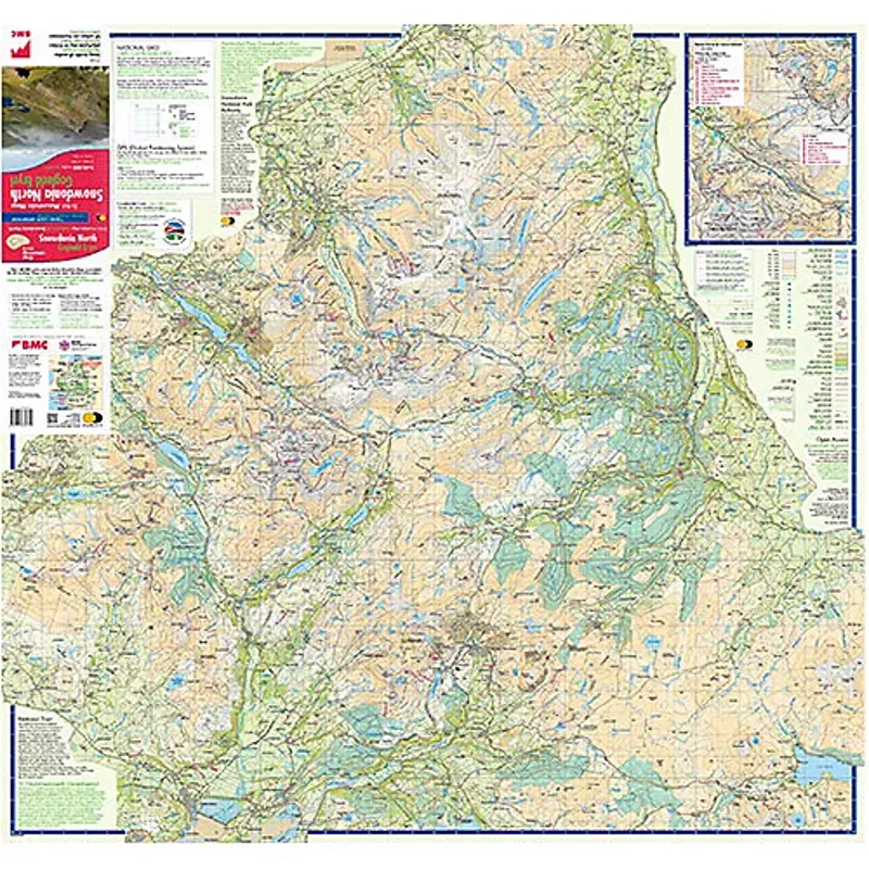 Harvey Maps British Mountain Map: Snowdonia North-1