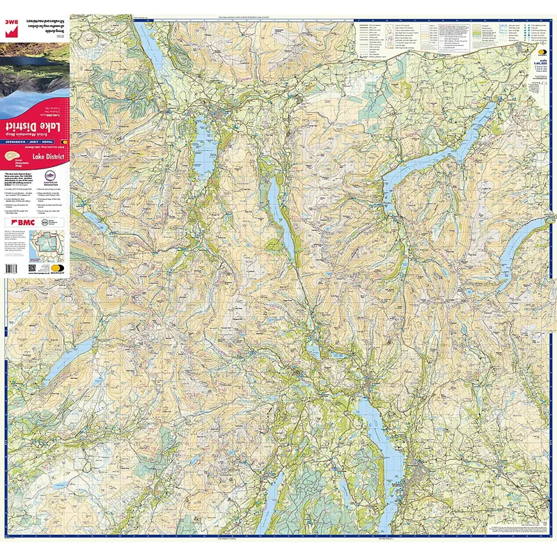 Harvey Maps British Mountain Map: Lake District-1