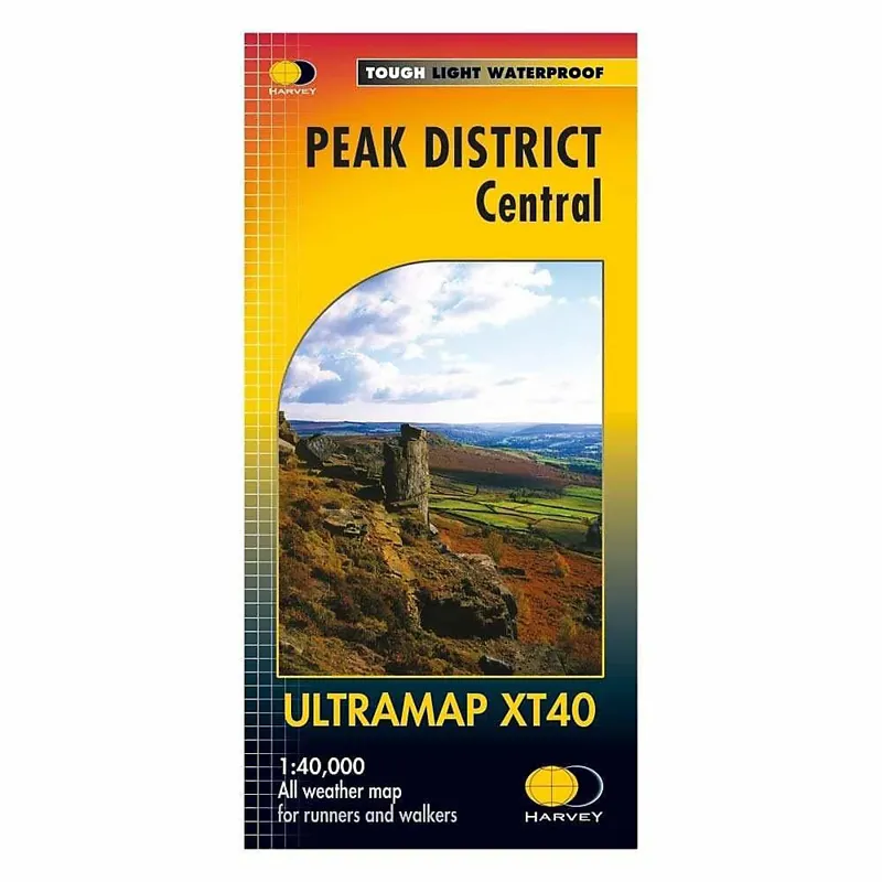 Harvey Maps Ultramap Peak District Central