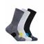 Hoka Crew Run Sock 3-Pack in White/Black/Grey