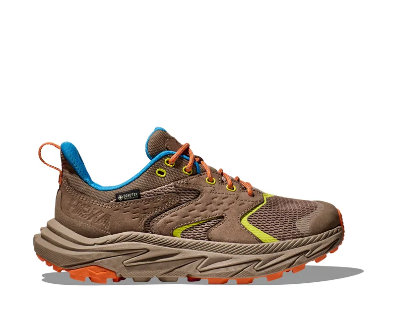 Hoka Youth Anacapa 2 Low Gore-Tex in Dune/Vibrant Orange