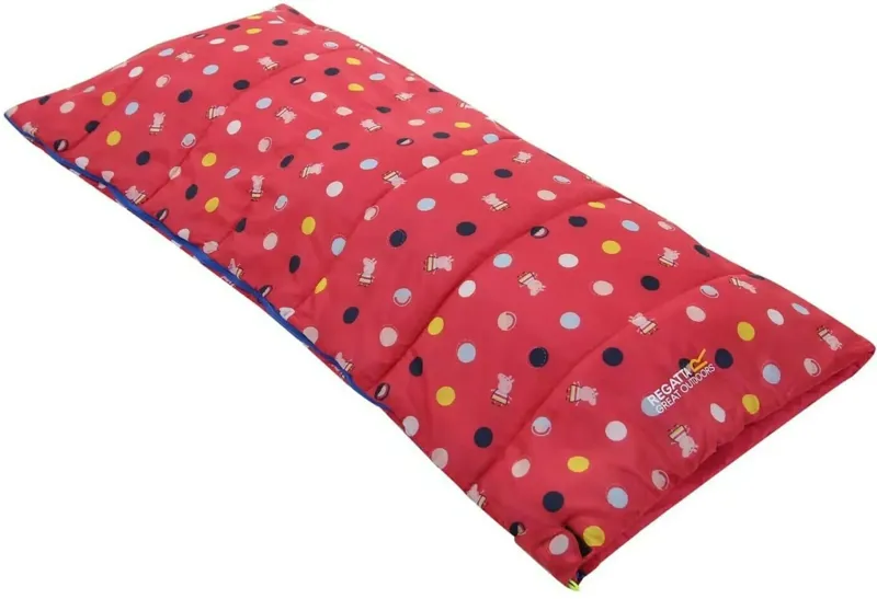 Regatta Peppa Pig Sleeping Bag in Peppa Polka Dot Pattern