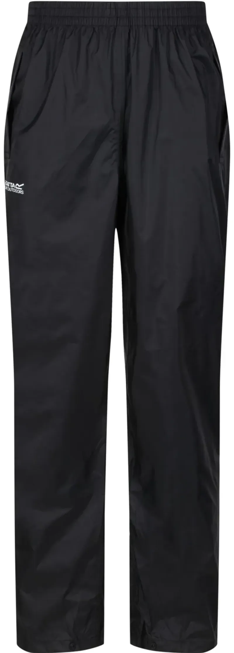 Regatta Men's Pack-It Waterproof Overtrousers in Black