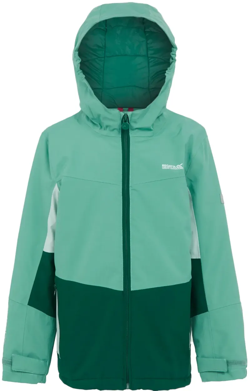 Regatta Kid's Highton V Padded Jacket in Dusty Green/Rain Forest Green