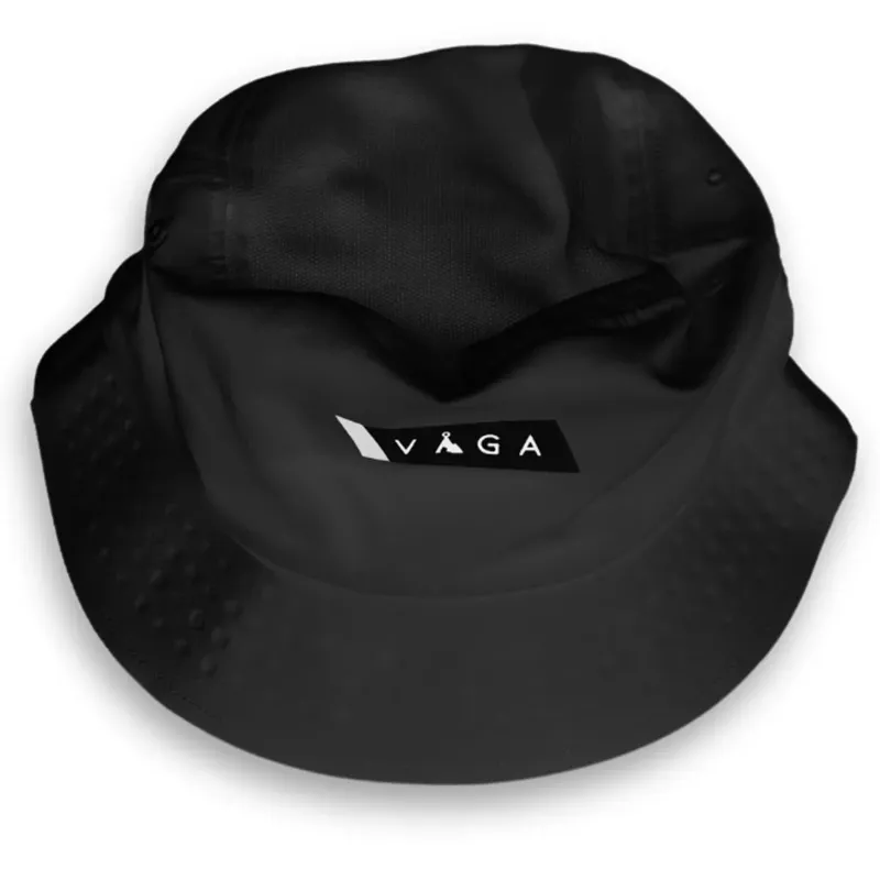 Vaga Adult Feather Bucket Hat in Storm Black