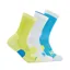 Hoka Crew Run Sock 3-Pack in Diva Blue/Ice Water/Evening Primrose