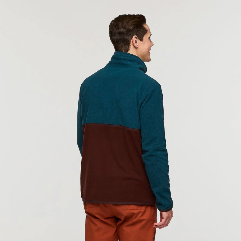 Cotopaxi Men's Amado Fleece Pullover in Abyss/Chestnut-4