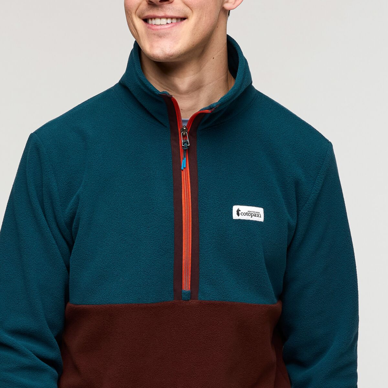 Cotopaxi Men's Amado Fleece Pullover in Abyss/Chestnut-5