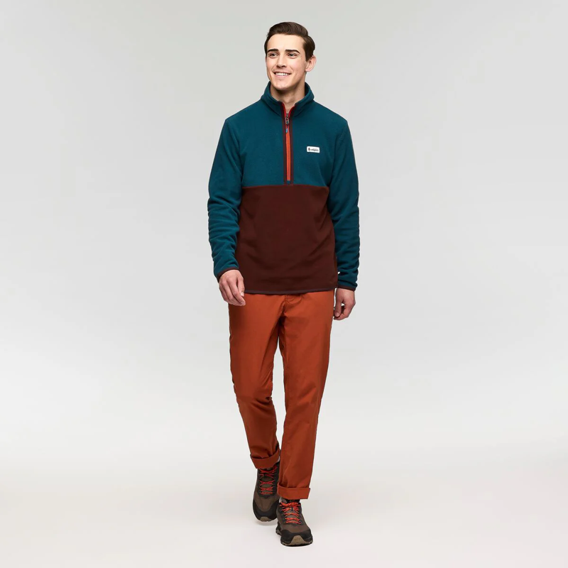 Cotopaxi Men's Amado Fleece Pullover in Abyss/Chestnut-6