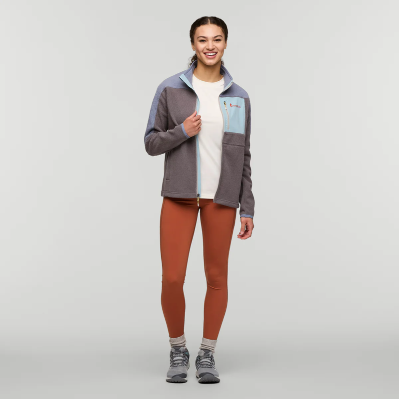 Cotopaxi Women's Abrazo Fleece Full-Zip Jacket in Tempest/Cinder-8