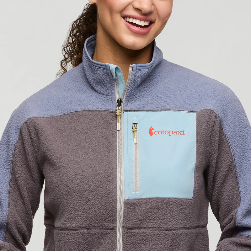 Cotopaxi Women's Abrazo Fleece Full-Zip Jacket in Tempest/Cinder-6