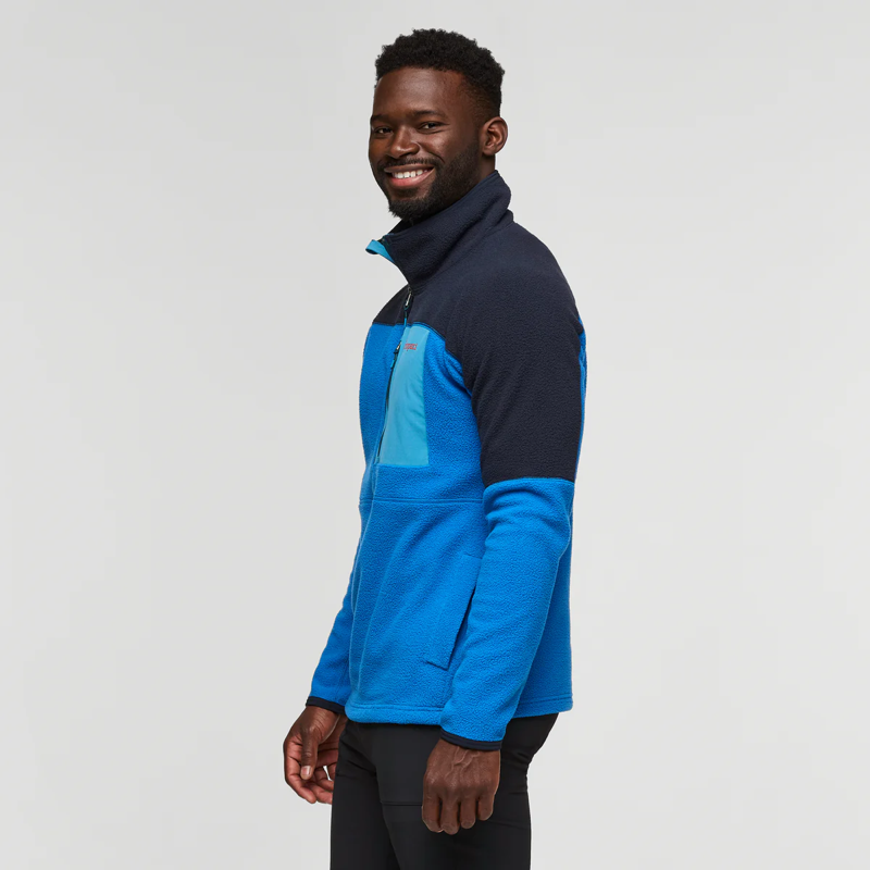 Cotopaxi Men's Abrazo Fleece Half-Zip Jacket in Carbon/Atlantic-3