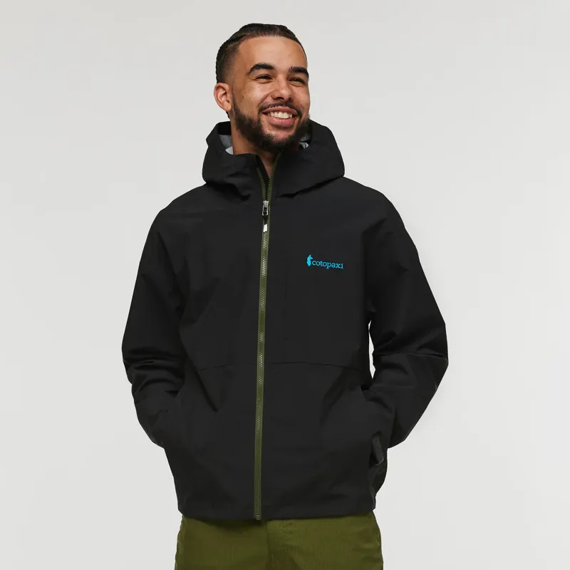 Cotopaxi Men's Cielo Rain Jacket in All Black-2