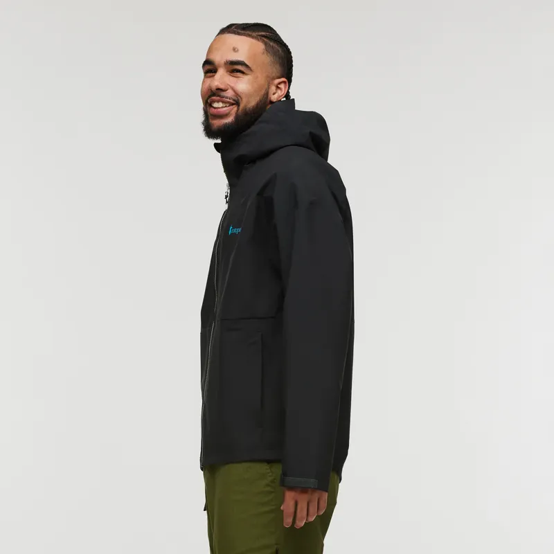 Cotopaxi Men's Cielo Rain Jacket in All Black-3